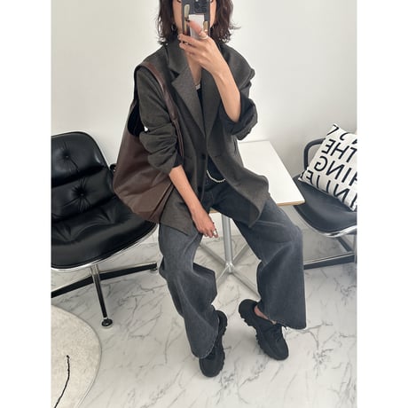 houndstooth jacket【K2-24428】