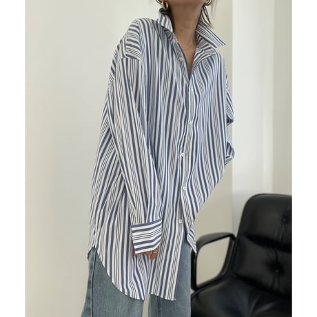 over stripe shirt【K2-231114】