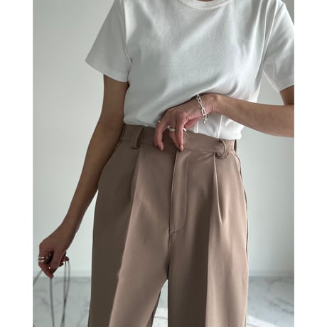 tuck straight slacks【K2-242310】