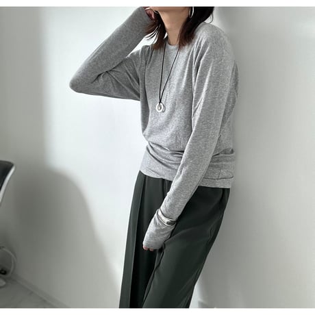 smooth touch long tee【K2-234129】╱ONLINE STORE限定