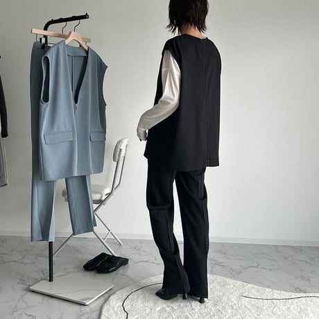 hem slit pants【K1-241110】