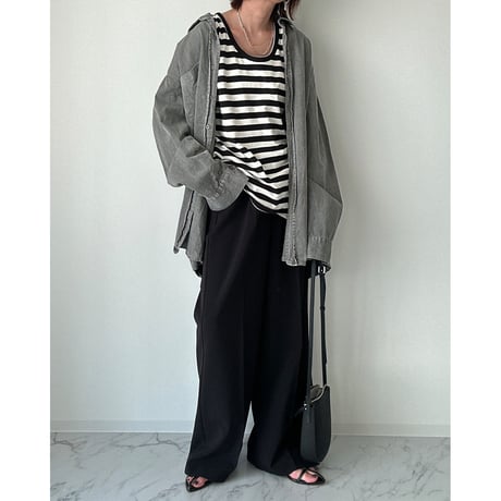 border loose tank top【K2-242142】