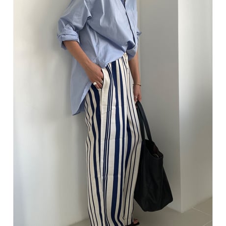random stripe pants【K2-22233】