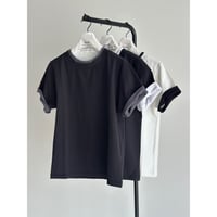 layered bicolor tee【K2-251146】