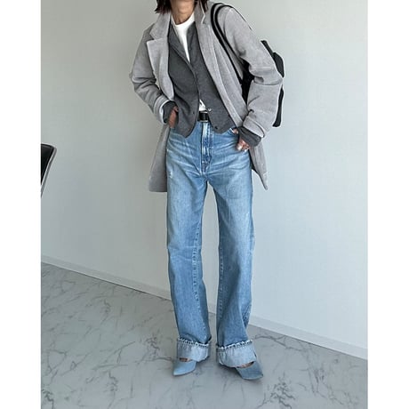 corduroy like jacket【K2-24427】