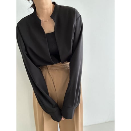 sharp slit blouse【K1-234126】