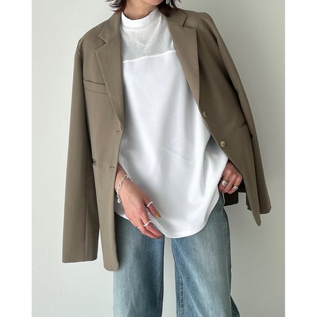 offneck georgette tee【K2-242137】