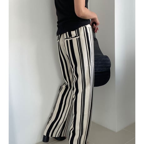 random stripe pants【K2-22233】