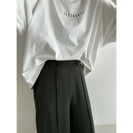 pin tuck drop pants【K1-23439】
