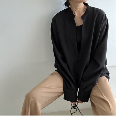 sharp slit blouse【K1-234126】