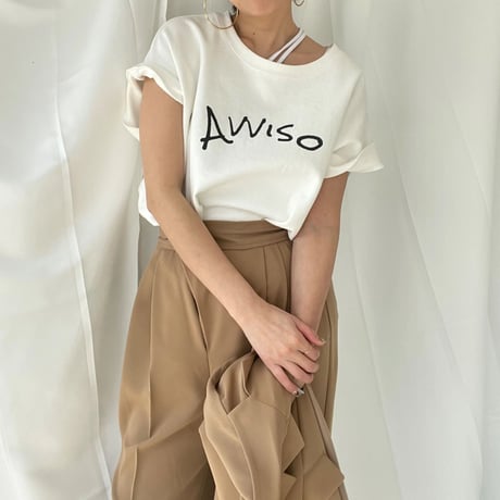 "AVVISO" logo tee【K2-22112】