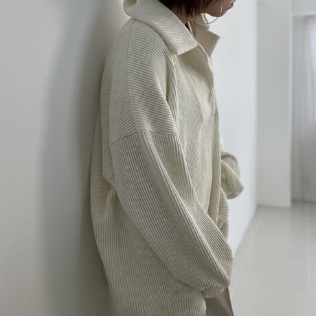 henry neck loose knit【K2-22318】