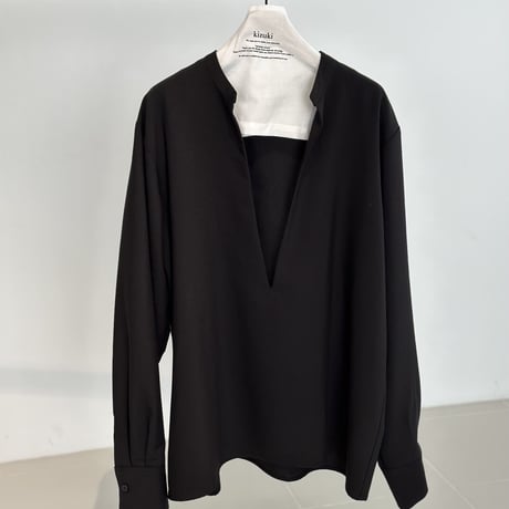 sharp slit blouse【K1-234126】
