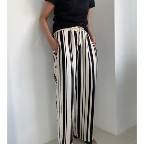 random stripe pants【K2-22233】