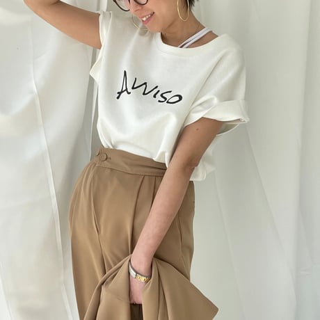 "AVVISO" logo tee【K2-22112】