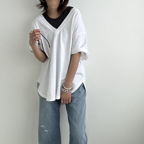 deep collar tee【K2-231120】