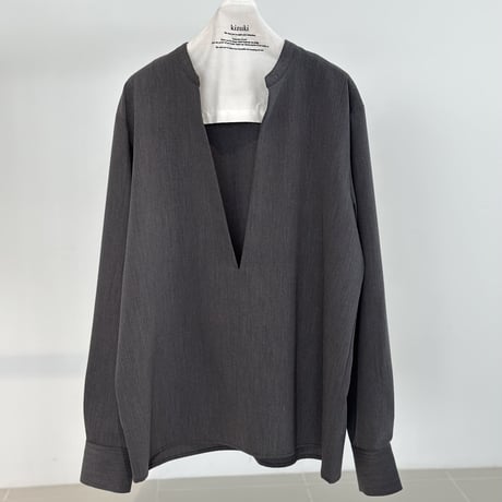 sharp slit blouse【K1-234126】