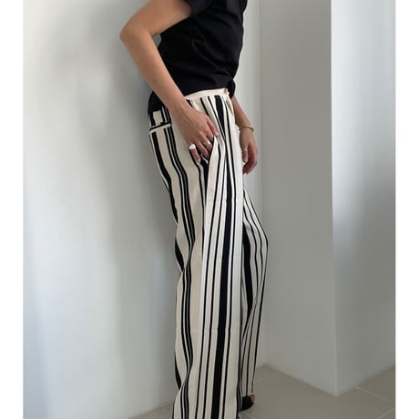 random stripe pants【K2-22233】