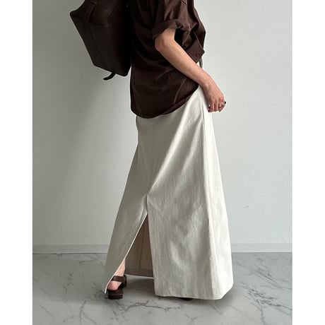chino long skirt【K2-251314】