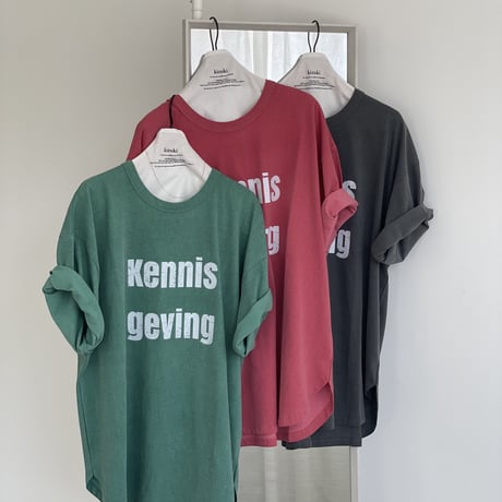 "kennis geving" tee【K2-22216】