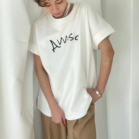 "AVVISO" logo tee【K2-22112】