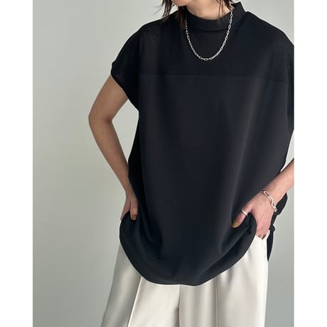 offneck georgette tee【K2-242137】