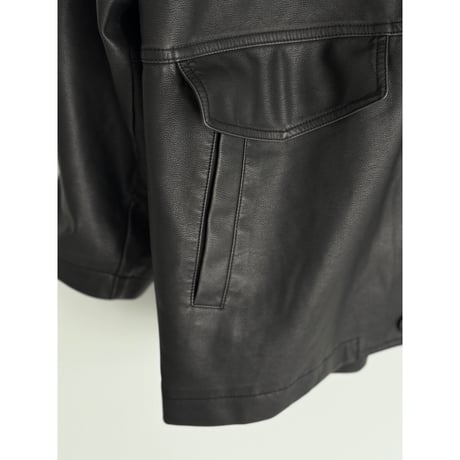 PU leather regular jacket【K2-254212】