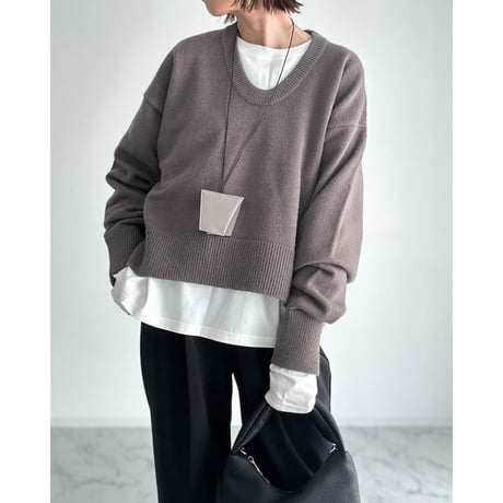 V style knit【K2-244143】