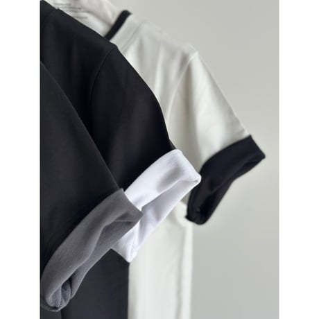 layered bicolor tee【K2-251146】
