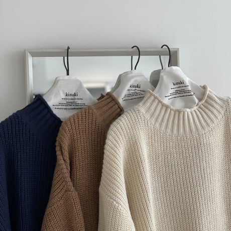 edge curl knit【K1-223113】