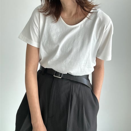 U neck tee【K2-241130】