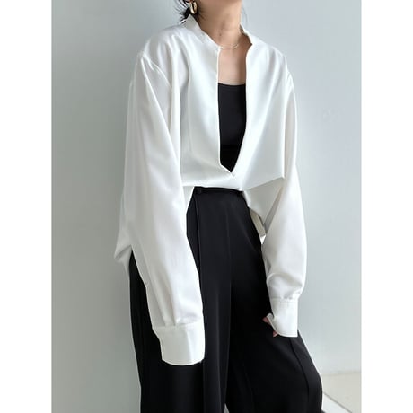 sharp slit blouse【K1-234126】