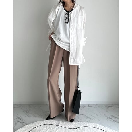 tuck straight slacks【K2-242310】