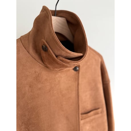 stand collar suede coat【K5-254211】