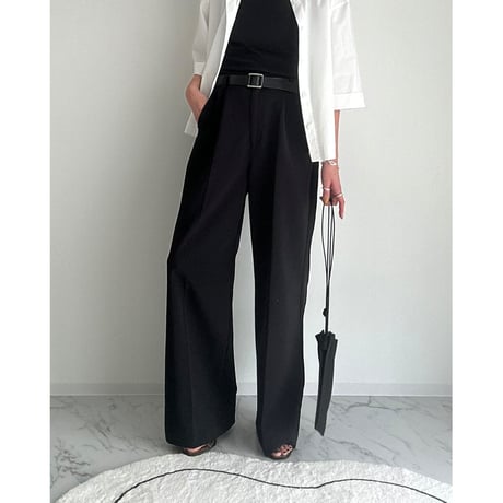 tuck straight slacks【K2-242310】