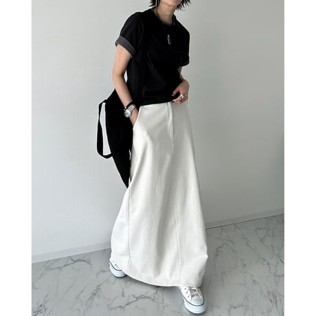 layered bicolor tee【K2-251146】