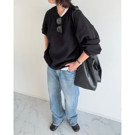 crew neck waffle po【K2-254156】