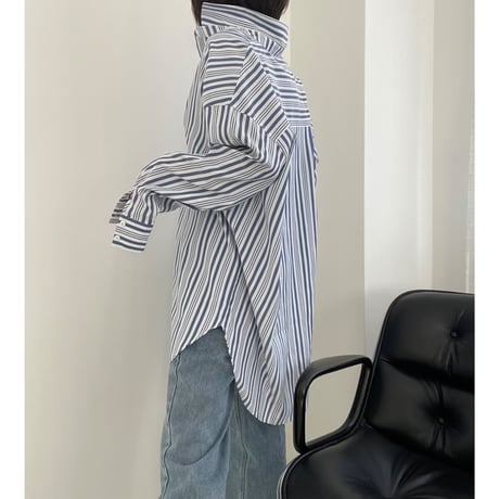 over stripe shirt【K2-231114】