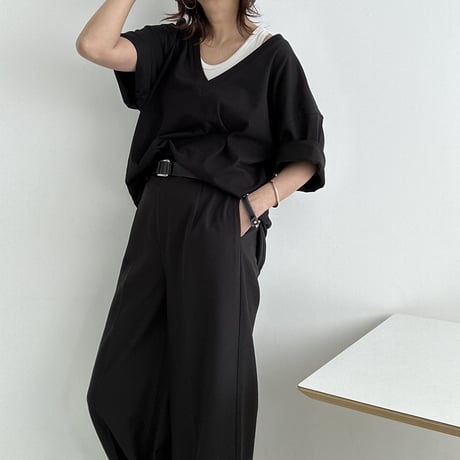 deep collar tee【K2-231120】