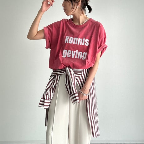 "kennis geving" tee【K2-22216】