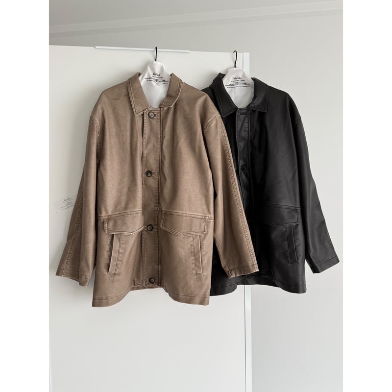 PU leather regular jacket【K2-254212】 | kizuki