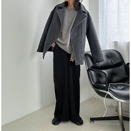 wool middle coat【K2-23426】