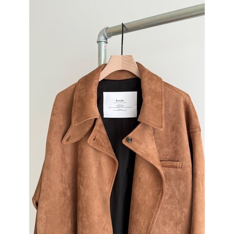 stand collar suede coat【K5-254211】
