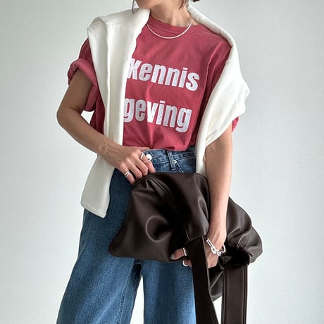"kennis geving" tee【K2-22216】
