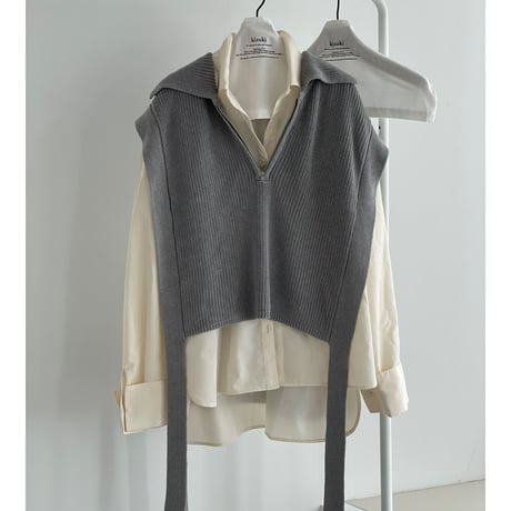 plus one knit vest【K2-223111】