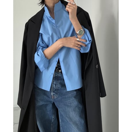stand collar classic shirt【K5-261162】