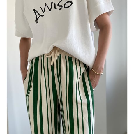 random stripe pants【K2-22233】
