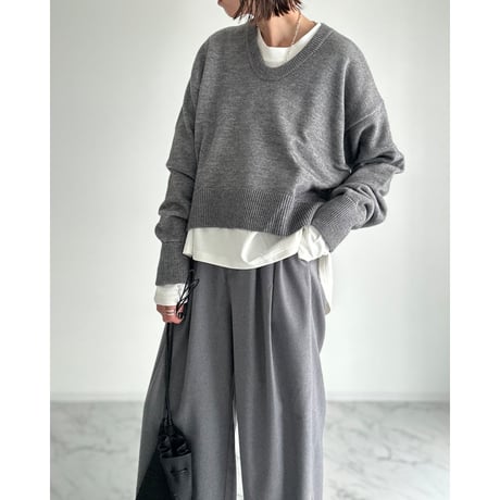 V style knit【K2-244143】