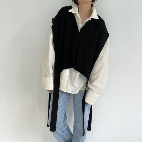 plus one knit vest【K2-223111】