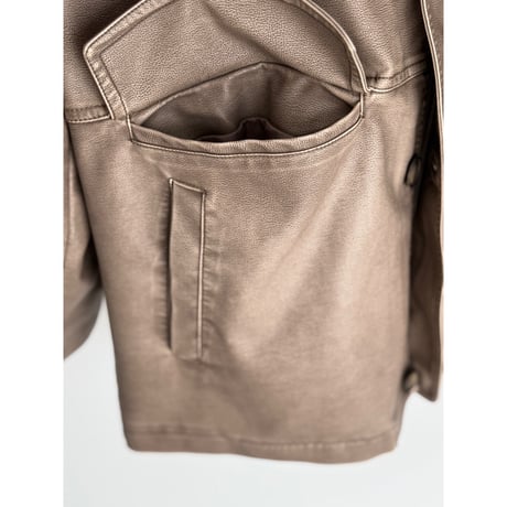 PU leather regular jacket【K2-254212】